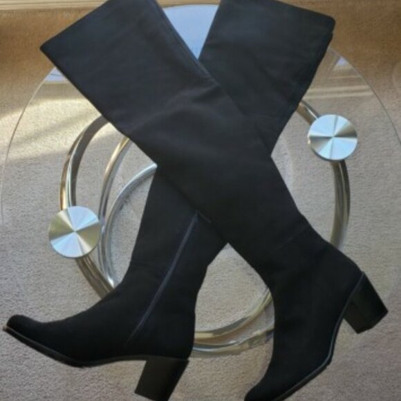 Stuart Weitzman Hitest Over The Knee Suede Boots - Picture 5 of 5